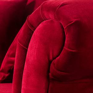 Sofa York (3-Sitzer) Samt Stoff Chepi: Rot