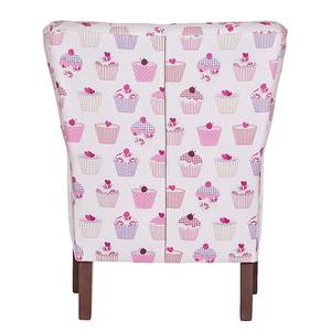 Fauteuil Karla Cupcakes Tissu en coton beige