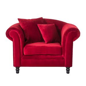 Zithoek York (3-zitsbank, 2-zitsbank en (3-zitsbank, 2-zitsbank en fauteuil) - rood fluweel