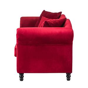 Zithoek York (3-zitsbank, 2-zitsbank en (3-zitsbank, 2-zitsbank en fauteuil) - rood fluweel