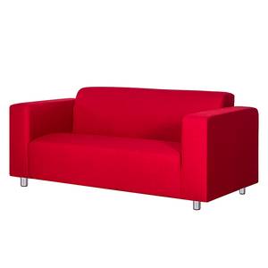 Sofa Oslo (3-Sitzer) Webstoff Rot