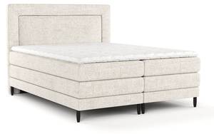 Boxspringbett Madame Creme - Breite: 160 cm