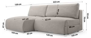 Ecksofa Ripley Beige