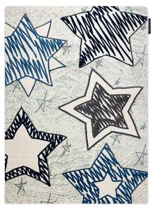 Tapis Petit Stars Étoiles Bleu 200 x 290 cm