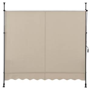 Klemmmarkise Sandfarben 150x120x300cm Beige - Breite: 150 cm