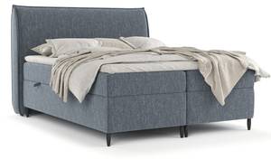 Boxspringbett Corvus Blau - Breite: 160 cm - H4