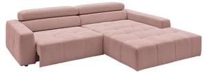 Ecksofa RENO Pink - Armlehne davorstehend rechts - Ecke davorstehend rechts