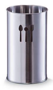 Küchenutensilienhalter, Edelstahl Silber - Metall - 10 x 19 x 10 cm