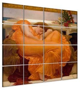 Wandbild Flaming June 200 x 200 cm