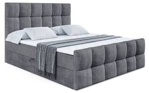 Boxspringbett RICAR-Z Dunkelgrau - Breite: 160 cm - H3