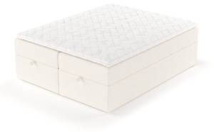 Boxspringbett Freja Creme - 160 x 62 x 201 cm - H4