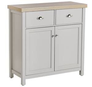 Sideboard CLIO Braun - Grau - Silber - Holzwerkstoff - 79 x 82 x 35 cm