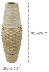 Vase YONEL Beige - Rattan - 26 x 82 x 26 cm