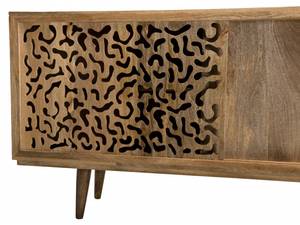 Buffet IRENE Braun - Massivholz - 45 x 85 x 160 cm