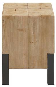 Hocker L76 Braun - Holzwerkstoff - Metall - Holzart/Dekor - Holz teilmassiv - 32 x 46 x 32 cm