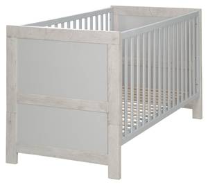 Lit bébé évolutif Mila Gris - Bois manufacturé - 76 x 82 x 144 cm