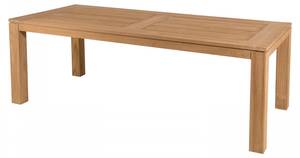 Gartenmöbel 6/8 Personen Teak Braun - Massivholz - Holzart/Dekor - 100 x 78 x 220 cm