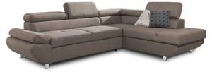 Ecksofa PANOS Stoff Esito Beige - Ecke davorstehend rechts