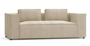 Cord Sofa 2 sitzer Rouen Beige