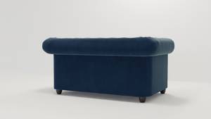 Sofa Karl, 2 sitzer, Chesterfield Marineblau