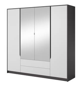 Schrank SEGAN Grau - Weiß - Holzwerkstoff - 200 x 202 x 57 cm