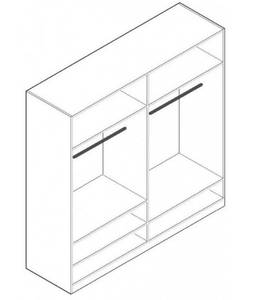 Penderie Dedric Premium Blanc - Bois manufacturé - 170 x 191 x 61 cm