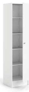 Säulenschrank für Küche Weiß - Holzwerkstoff - 47 x 200 x 49 cm
