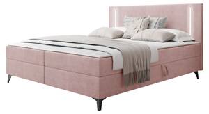 Boxspringbett Ono 2 Hellrosa - Breite: 165 cm