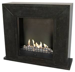 Nero Ethanol-Kamin Classic Grau - Stein - 120 x 102 x 36 cm