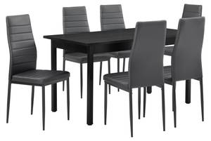 Set Table 6 Chaises Bjerkvik Gris