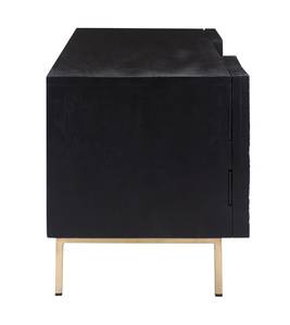 Meuble TV Chimane Noir - Bois massif - 120 x 45 x 120 cm