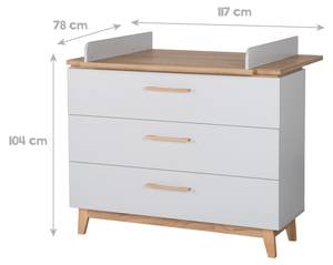 Wickelkommode Caro Tiefe: 117 cm