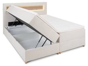 Boxbett ESPOO 4 mit 2x Nachttisch Beige - Breite: 180 cm