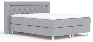 Boxspringbett Lavello Grau - Breite: 140 cm