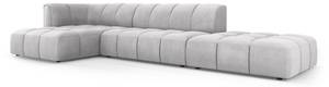 modulares Ecksofa SERENA 5 Sitzplätze Hellgrau