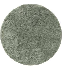Hochflorteppich rund Hellgrün - 160 x 160 cm