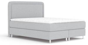 Boxspringbett Salvi Hellgrau - Breite: 140 cm