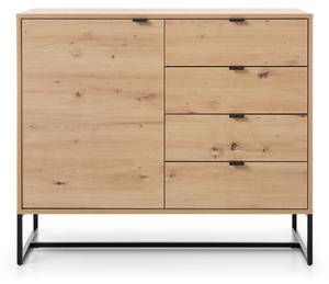 Buffet AMBER SB103 1D4D Beige - Bois manufacturé - Matière plastique - 103 x 89 x 39 cm