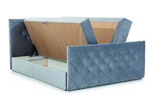 Boxspringbett MOLIE Hellblau - Breite: 142 cm