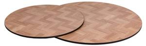 Tischplatten Copenhagen Braun - Holzwerkstoff - 50 x 1 x 50 cm