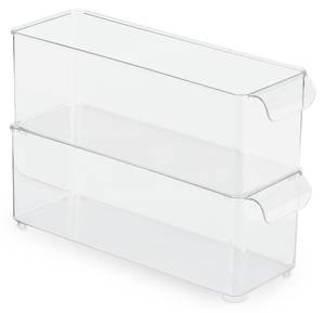 5 x Kühlschrank Organizer schmal Kunststoff - 10 x 11 x 31 cm