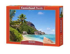 Puzzle Tropical Beach Seychelles Papier - 27 x 5 x 38 cm