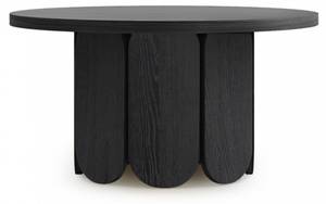 Table basse Soft Noir - En partie en bois massif - 78 x 41 x 78 cm