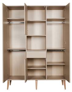 Kleiderschrank Cocoon Beige - Breite: 143 cm