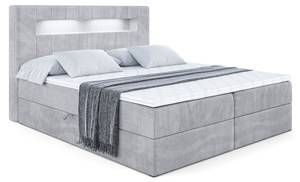 Boxspringbett - ORGOL Hellgrau - Breite: 120 cm - H3