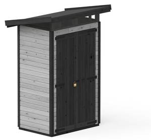 Holz Gartenhaus StrongBox S Grau