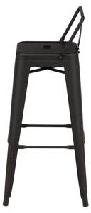 Tabouret de bar TEMPE BS 1NOS Noir - Hauteur : 94 cm