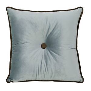 Coussin décoratif carré en velours Gris