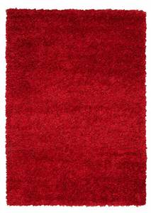 Tapis shaggy GLAMOURA Rouge - Textile - 200 x 1 x 290 cm