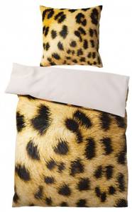 Bettwäsche Leopardenfell 135 x 200 cm Braun - Textil - 135 x 200 x 200 cm